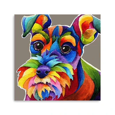 Schnauzer Canvas Giclee