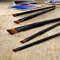 12 Packs: 5 ct. (60 total) Royal & Langnickel® Essentials™ Acrylic Angular Brush Set