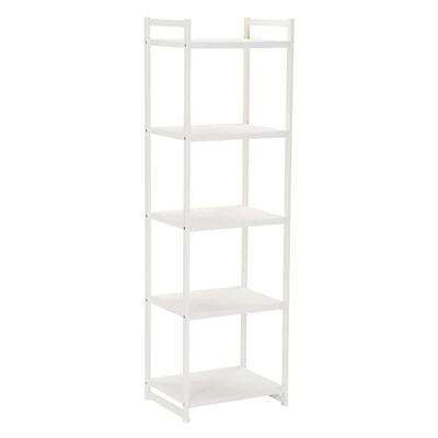 Household Essentials Jamestown 59" 5-Shelf Narrow Bookshelf