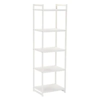 Household Essentials Jamestown 59" 5-Shelf Narrow Bookshelf