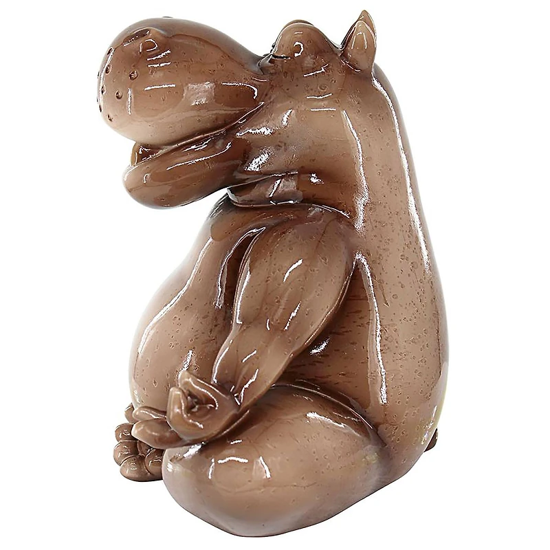Design Toscano 10.5" A Ton of Zen Yoga Hippo Garden Statue