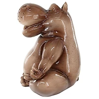 Design Toscano 10.5" A Ton of Zen Yoga Hippo Garden Statue