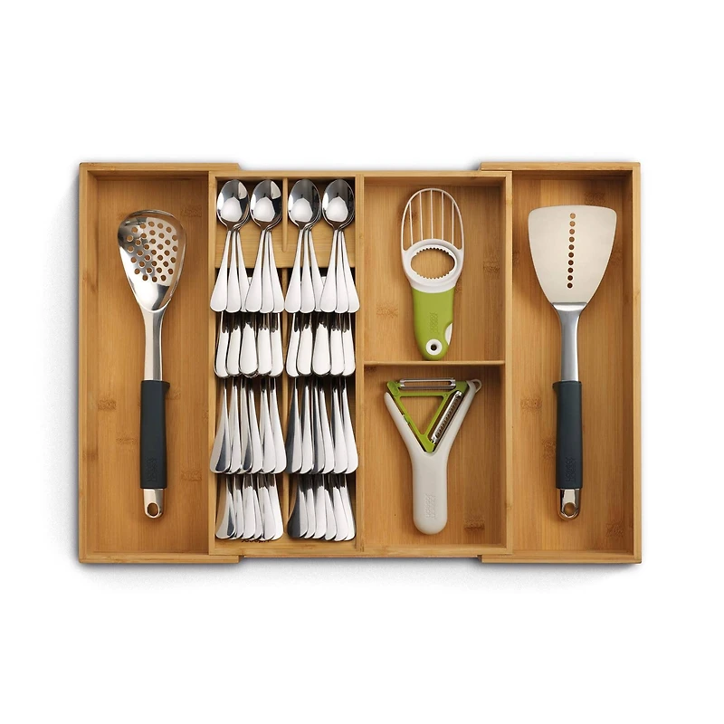 Joseph Joseph DrawerStore Bamboo Expandable Cutlery, Utensil and  Gadgets  Organizer