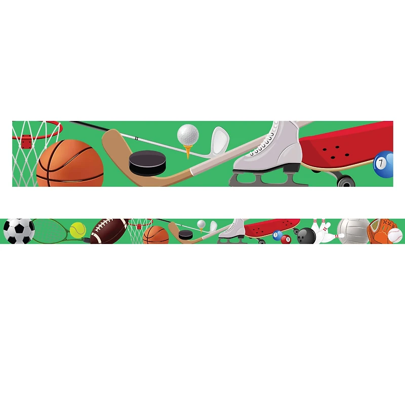 Charles Leonard Sports Theme Magnetic Border, 48ft.