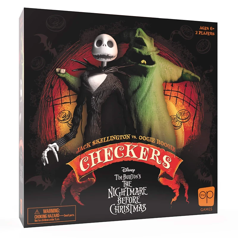USAopoly™ Disney® Tim Burton The Nightmare Before Christmas Checkers