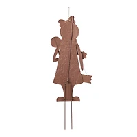 Glitzhome® 36" Metal Christmas Gingerbread Man Yard Stake