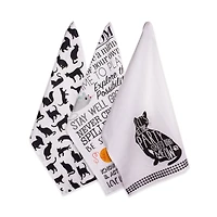 DII® Cat Printed Dishtowel Set