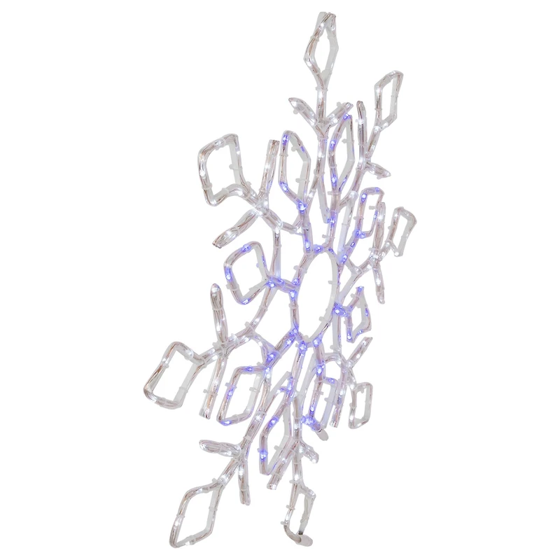 23" Lighted Snowflake Window Silhouette Christmas Decoration