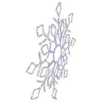 23" Lighted Snowflake Window Silhouette Christmas Decoration