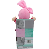 Goldberger Baby's First® Kisses™ 13" Bilingual Baby Doll with Leopard Print Shirt