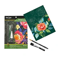 Brea Reese™ 6" x 8" Spring Florals Scratch Art Paper Pad