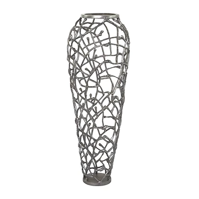 Gold Contemporary Vase, 12" x 12" x 33"