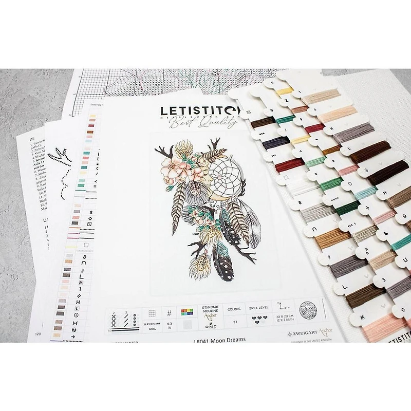 Letistitch Moon Dreams Counted Cross Stitch Kit