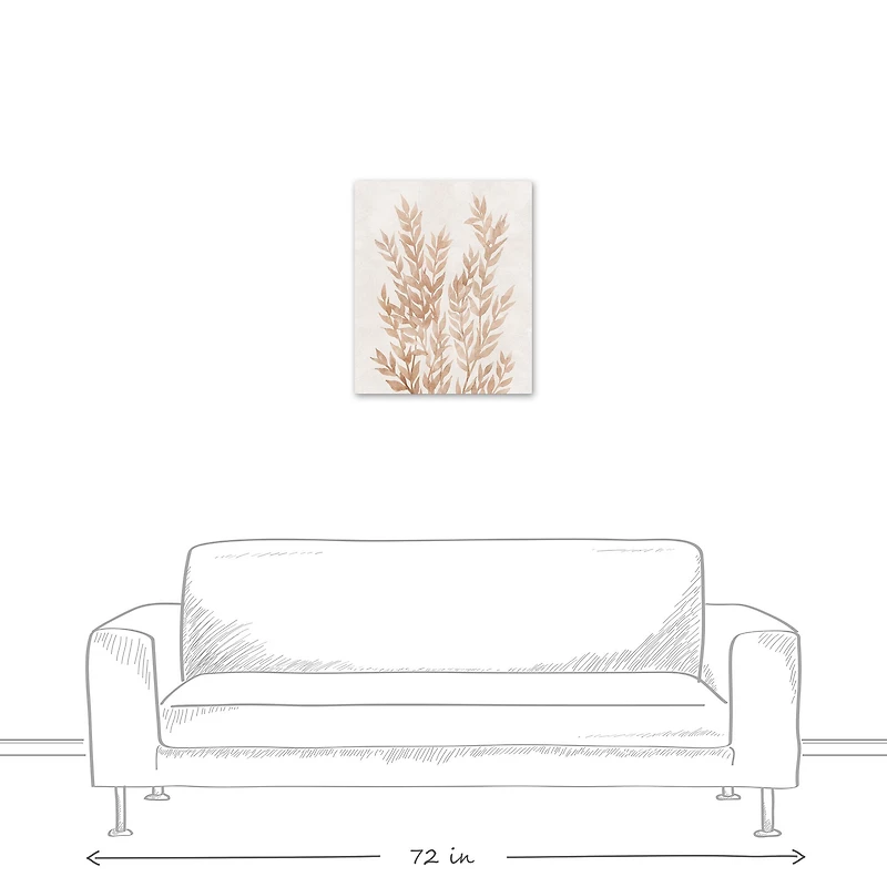 Brown Dried Florals 20" x 24" Canvas Wall Art