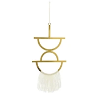Hello Honey® Gold Geometric Metal Wall Hanging with Tassel