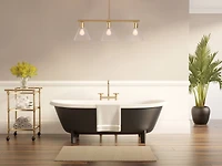 Hello Honey® Brushed Gold Modern Linear Ceiling Light