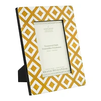 4" x 6" Yellow & White Tile Tabletop Frame, Treasured Finds by Ashland®