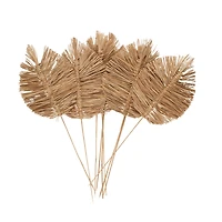 32" Brown Dried Grass Spear-Shaped Foliage with Sharp Stems