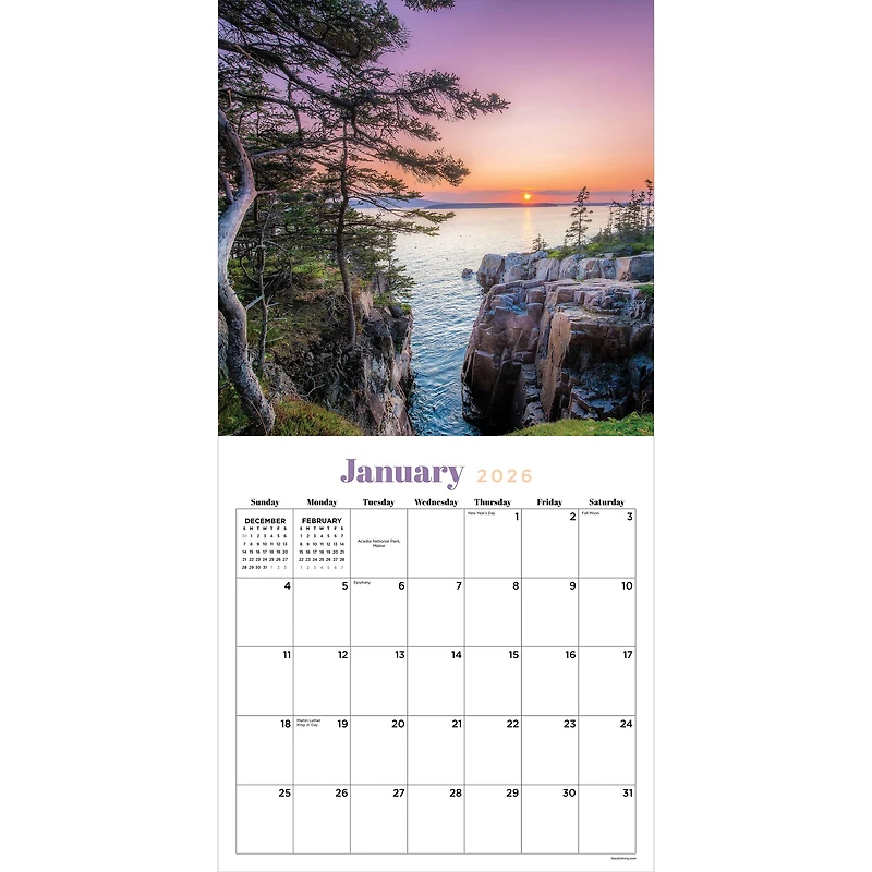 2026 Water's Edge Wall Calendar