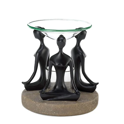 5" Namaste Yoga Triad Candle Oil Warmer