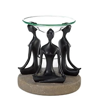 5" Namaste Yoga Triad Candle Oil Warmer