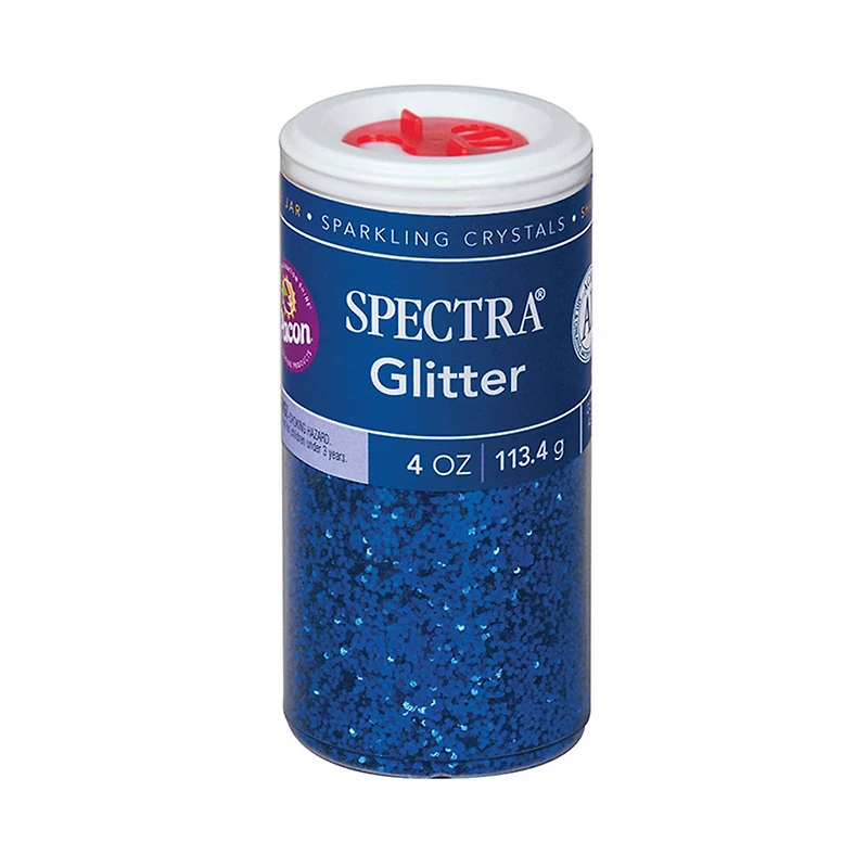 Spectra Glitter 4oz. Blue, 6ct.