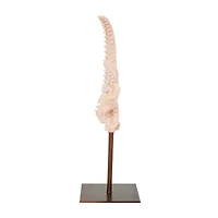 12" Pink Starfish Sculpture with Copper Stand