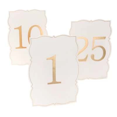 1-25 Ornate Gold Table Numbers by Celebrate It™