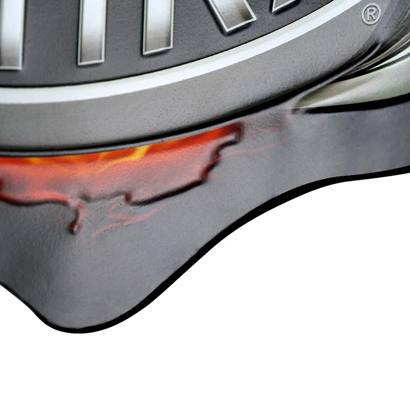 NHRA® Flames Logo Embossed Shaped Metal Wall Sign