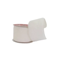 2.5" x 15ft. White Faux Fur Wired Ribbon by Celebrate It®