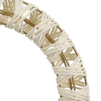 12" Natural Wrapped Paper & Metal Wreath Frame by Ashland®