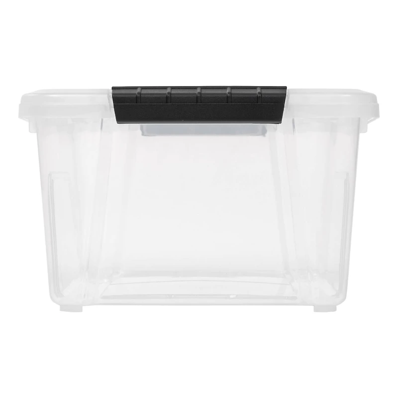 IRIS® 13.5qt. Buckled Clear Boxes with Clear Buckle Lids, 6ct.