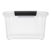 IRIS® 13.5qt. Buckled Clear Boxes with Clear Buckle Lids, 6ct.