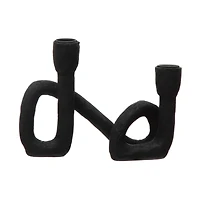 Hello Honey® 8.5" Black Resin Taper Holder