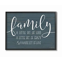 Stupell Industries Family Wall Art in Black Frame