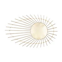 CosmoLiving by Cosmopolitan Gold Metal Contemporary Wall Mirror, 34" x 22" x 1"