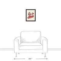 La Vie en Rose Canvas Wall Art in Black Frame