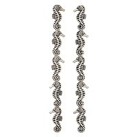 Antique Silver Seahorse Metal Beads, 21mm by Bead Landing™