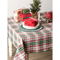 DII® Yuletide Plaid Tablecloth