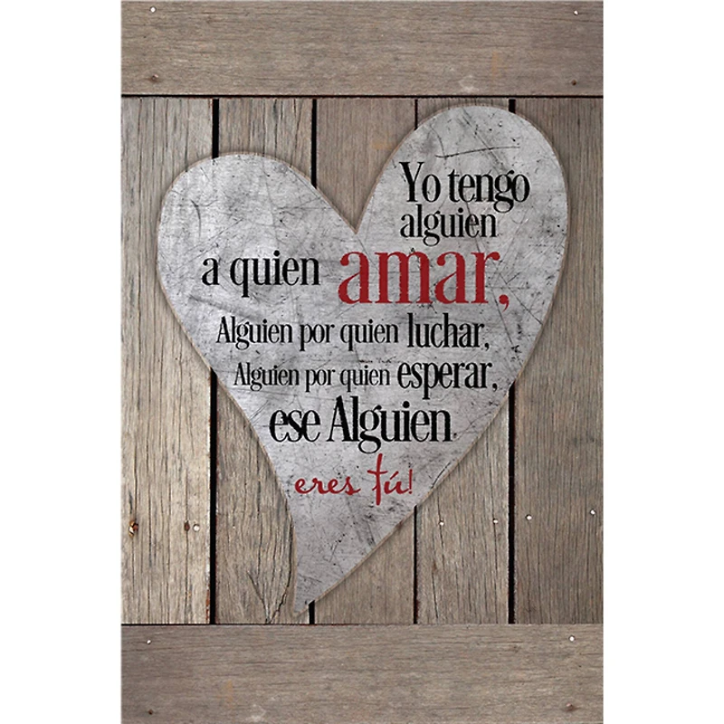Yo Tengo Alguien A Quien Amar: I Have Someone To Love Plaque with Easel