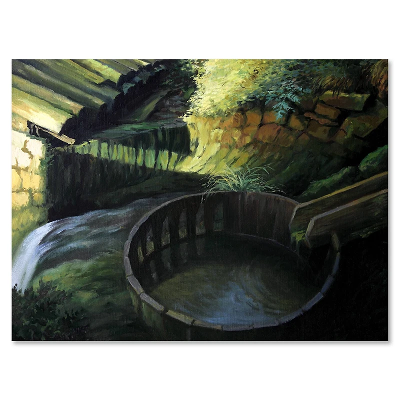 Designart - Old Watermill In Nature Landscape