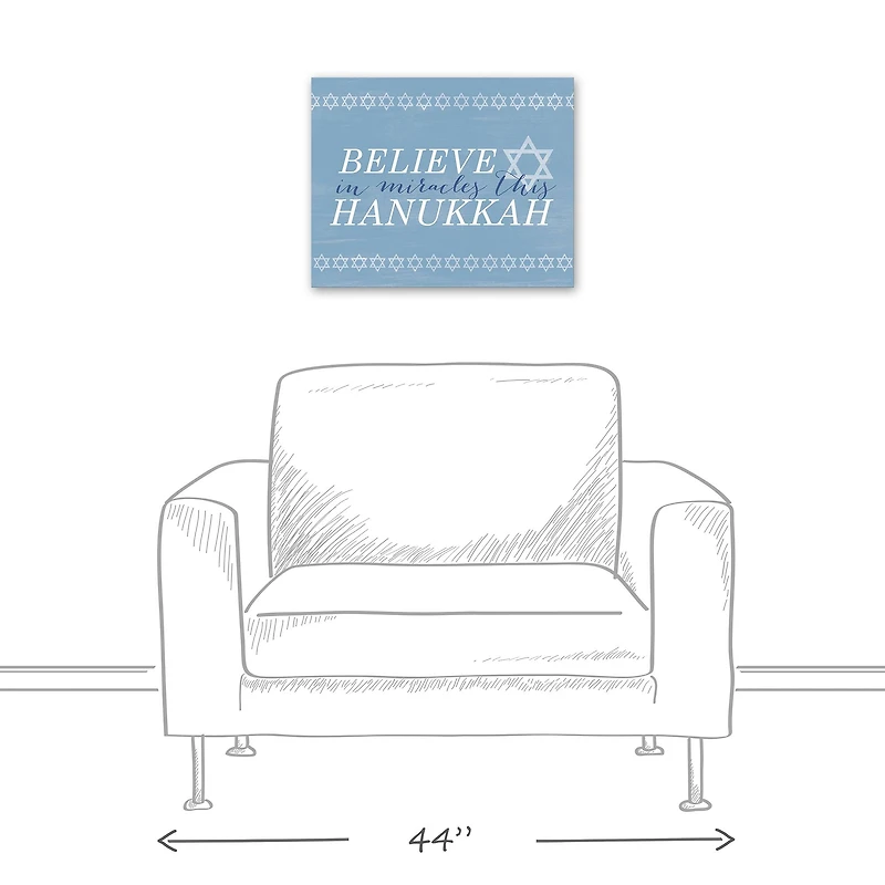 Believe Miracles 20x16 Canvas Wall Art