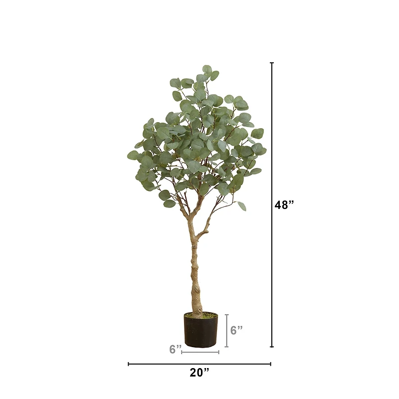 4ft. Potted Artificial Eucalyptus Tree