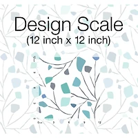 RoomMates Blue Terrazzo Branch Peel & Stick Wallpaper