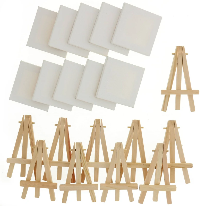 Hello Artist!™ Mini Canvas with Easel Party Pack
