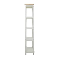 White Farmhouse Shelving Unit, 23" x 13" x 72"