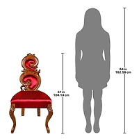 Design Toscano 41" Red Renaissance Accent Chair