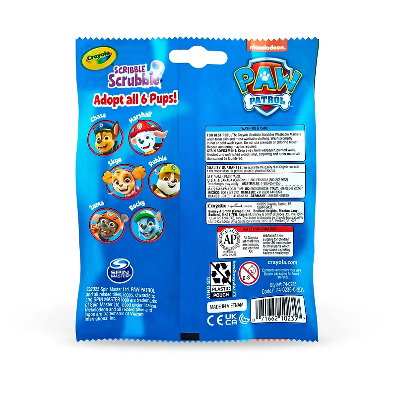 Assorted Crayola® PAW Patrol™ Scribble Scrubbie® Kit, 1pc.