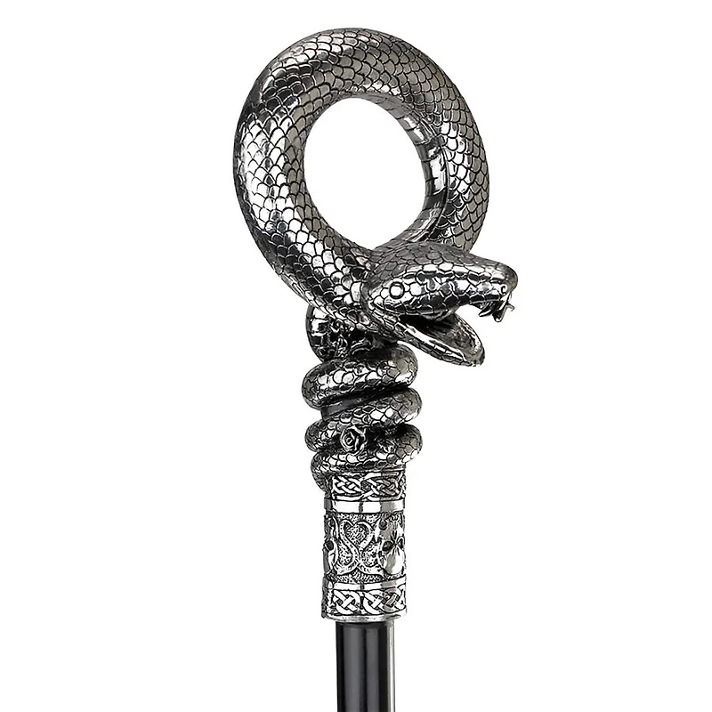 Design Toscano Dragonsthorne Collection 41" Medusa's Snake Walking Stick