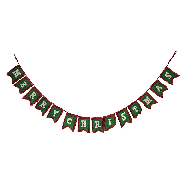 Hello Honey® 6ft. Merry Christmas Wool Felt Garland